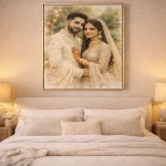 Customized Wedding Portrait – Eternal Vow Watercolor Canvas