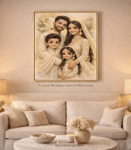 Customized Milestone Wedding Canvas – Our Special Date & Names Edition