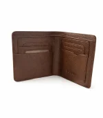 Premium Leather Wallet – Textured Utility Edition - Brown - Image 2