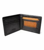 Premium Leather Wallet – Dual Tone Edition - Black - Image 2