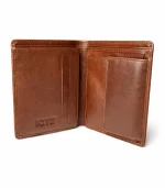 Premium Leather Wallet – Minimal Classic - Chocolate - Image 2