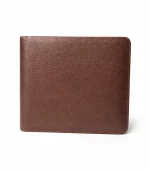 Premium Leather Wallet – Classic Grain Finish - Brown