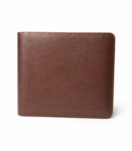 Premium Leather Wallet – Classic Grain Finish - Brown