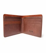 Premium Leather Wallet – Classic Grain Finish - Brown - Image 2