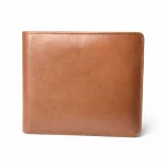 Genuine Leather Slim Bifold Wallet - Chocolate