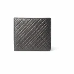 Premium Textured Leather Wallet – Charcoal Black