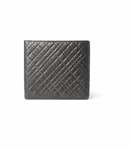 Premium Textured Leather Wallet – Charcoal Black