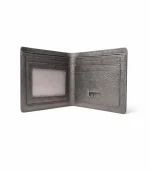 Premium Textured Leather Wallet – Charcoal Black - Image 2