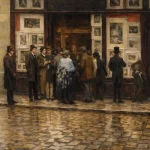 Rainy Paris Evening
