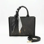 Black Scarf Handbag