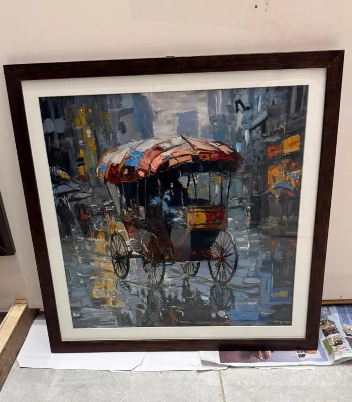 dw Rickshaw in the Rain - Image 1